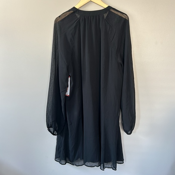 NWT Joie Balloon Sleeve Dress Black Size XL - Picture 7 of 11